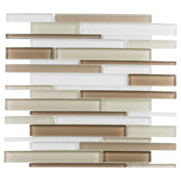 Andova Tiles SAMPLE-Flashback Glass Brick Joint Mosaic Wall and Floor Tile SAM-ANDFLA889 - main